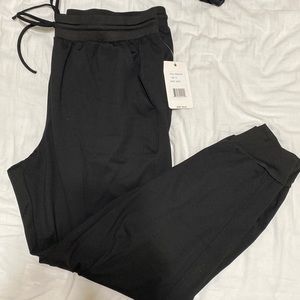 black joggers